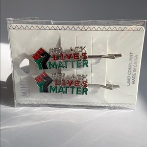 Black Lives Matter Hair Barrette NWT
